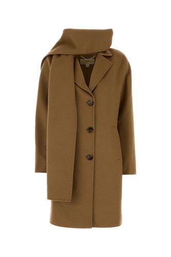 Camel wool blend coat - MICHAEL BY MICHAEL KORS - Modalova