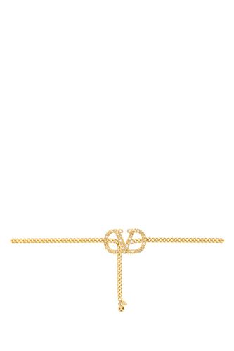 Gold metal VLogo Signature belt - VALENTINO GARAVANI - Modalova