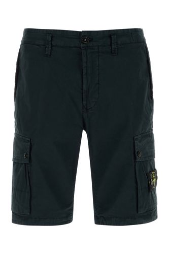 Stretch cotton bermuda shorts - STONE ISLAND - Modalova