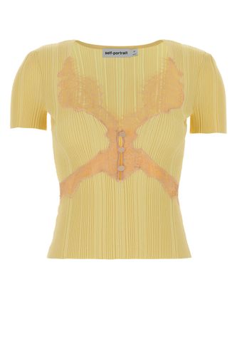 SELF PORTRAIT Yellow knit top - SELF PORTRAIT - Modalova