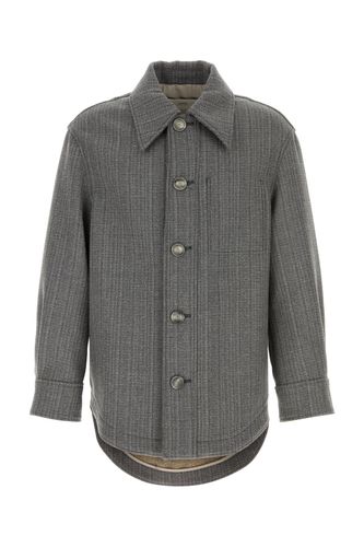 AMI Grey wool blend overcoat - AMI - Modalova