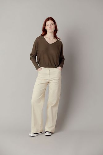 LYNX Organic Cotton Trousers - Soft Putty, SIZE 1 / UK 8 / EUR 36 - KOMODO - Modalova