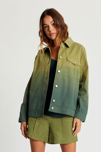 ORINO Dip Dyed Womens Jacket - Khaki Green, SIZE 1 / UK 8 / EUR 36 - KOMODO - Modalova
