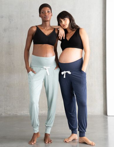 Twin Pack Maternity Lounge Pants - Navy + Sage - Seraphine - Modalova