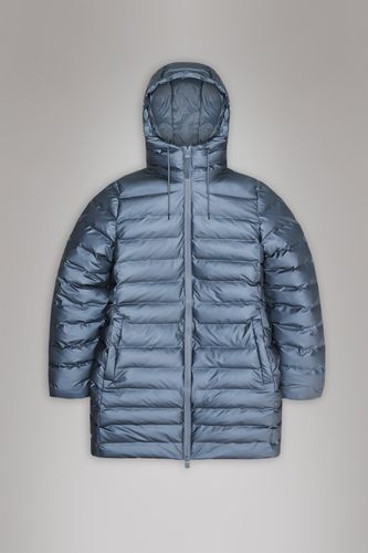 Lohja Long Puffer Curve Jacket - Rains - Modalova