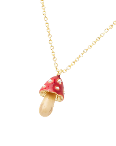 Enamel Mushroom Necklace | Women's Jewellery - Fable England - Modalova