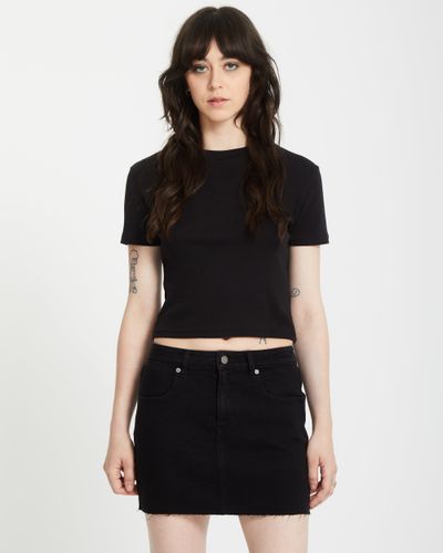 Women's stone Tight Crop T-shirt - Volcom - Modalova