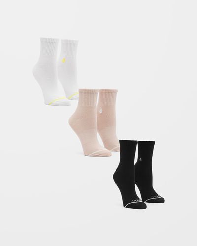 Women's The New Crew Socks (3 Pack) - Volcom - Modalova