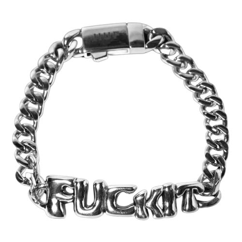 Https://cdn.shopify.com/s/files/1/0069/4580/0249/files/Huf-Fuck-It-Warped-Id-Bracelet-Silver-1.jpg?v=1741645044 - ignore_me - Modalova