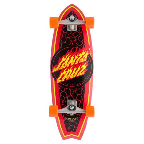 Flame Dot Shark Surf Skateboard - Santa Cruz - Modalova