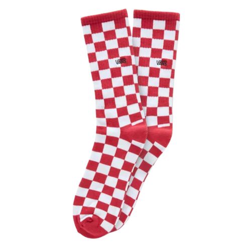 Checkerboard Crew Socks - Red/White - Vans - Modalova