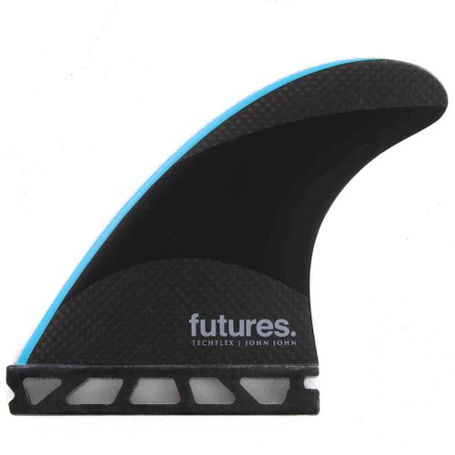 John John Techflex Small Thruster Surfboard Fins - Neon Blue - Futures - Modalova
