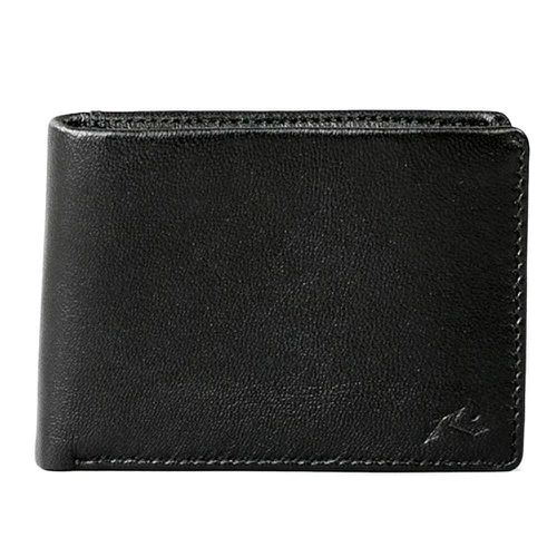 Rusty Ground Leather Wallet - Black - Rusty - Modalova
