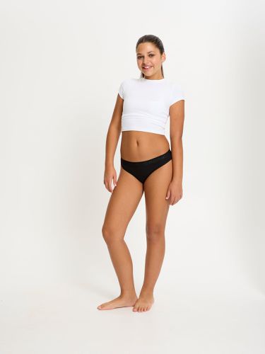 Teen Hipster Bikini Super-Overnight Black - Modibodi - Modalova