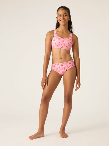 Teen Swimwear Crop Top Hibiscus Pink Print - Modibodi - Modalova