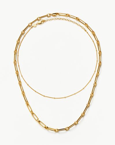 Aegis Chain Choker Necklace Set | 18ct Gold Vermeil - Missoma - Modalova