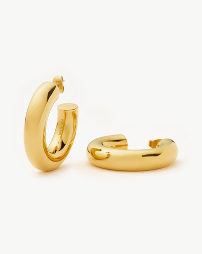 Chubby Large Hoop Earrings | 18ct Gold Plated - Missoma - Modalova