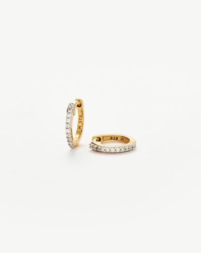 Classic Pave Huggies | 18ct Gold Vermeil/Cubic Zirconia - Missoma - Modalova