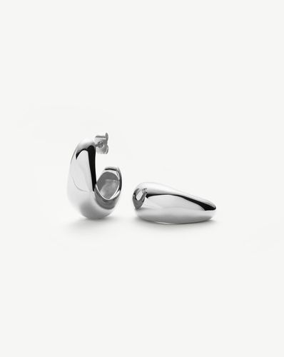 Dome Medium Hoop Earrings | Silver Plated - Missoma - Modalova