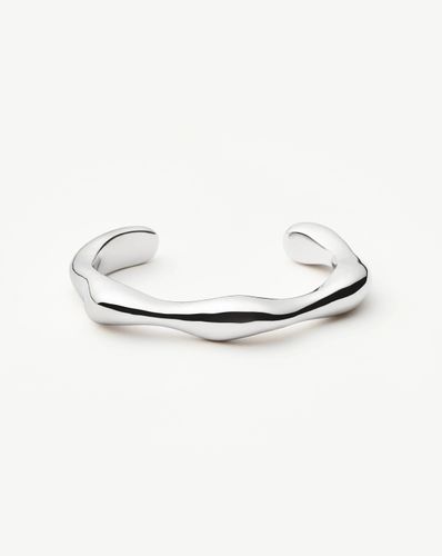 Eny Puffy Cuff Bracelet | Silver Plated - Missoma - Modalova