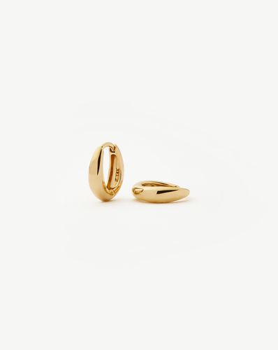 Fine Dome Huggies | 14ct Solid Gold - Missoma - Modalova