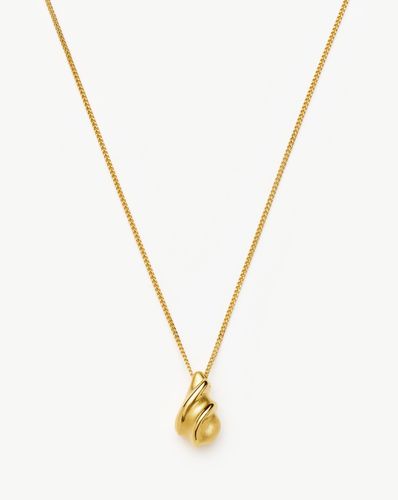 Savi Ridge Droplet Pendant Necklace | 18ct Gold Plated - Missoma - Modalova