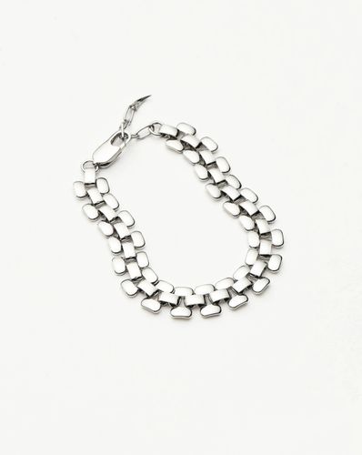 Timepiece Wide Chain Bracelet | Silver Plated - Missoma - Modalova
