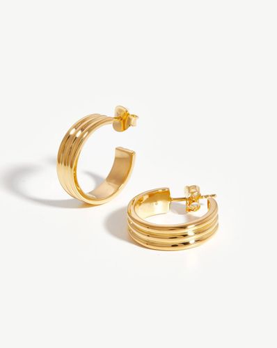 Ancien Hoop Earrings | 18ct Gold Vermeil - Missoma - Modalova