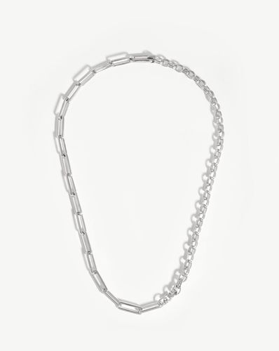 Deconstructed Axiom Chain Necklace | Silver Plated - Missoma - Modalova