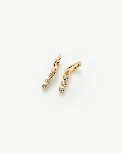 Fine Diamond Charm Hoop Earrings - Missoma - Modalova