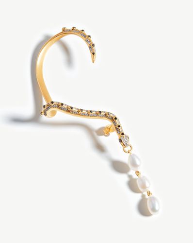 Harris Reed Pearl Serpent Ear Cuff | 18ct Gold Plated/Pearl - Missoma - Modalova