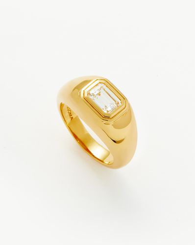 Stone Dome Statement Ring | 18ct Gold Vermeil/Cubic Zirconia - Missoma - Modalova