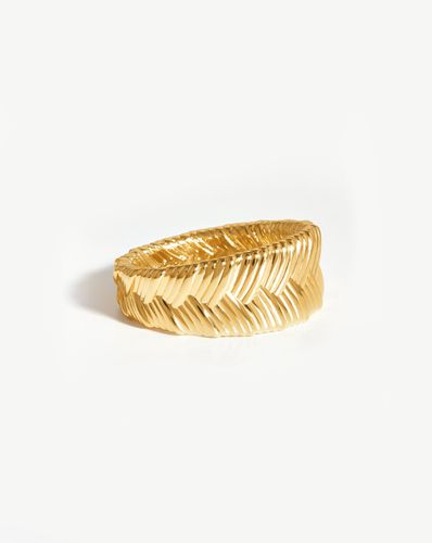 Wide Braid Ring | 18ct Gold Plated - Missoma - Modalova