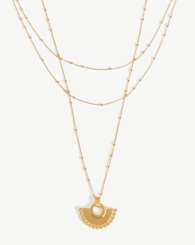 Zenyu Fan Chain Necklace Set | 18ct Gold Vermeil - Missoma - Modalova