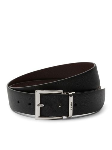 REVERSIBLE SAFFIANO LEATHER BELT - Man - Prada - Modalova