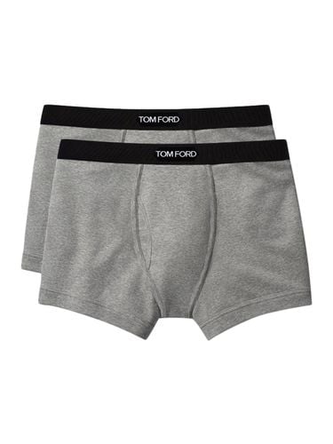 COTTON BOXER BRIEFS TWO PACK - Man - Tom Ford Underwear - Modalova