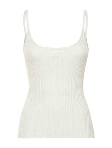 REEDITION RIB KNIT TANK TOP - Woman - Courreges - Modalova