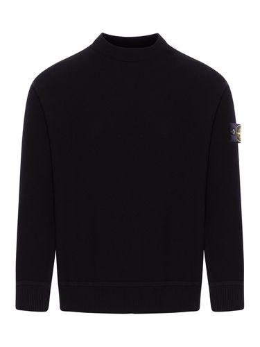 COTTON SWEATER WITH COMPASS LOGO - Man - Stone Island - Modalova