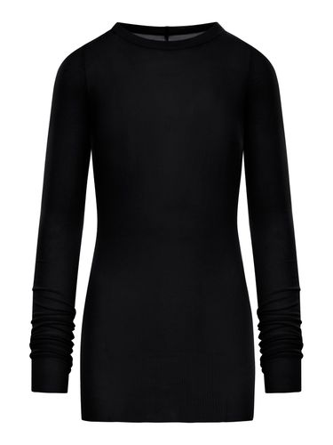 SEMI-TRANSPARENT FABRIC RIBBED SWEATER - Woman - Rick Owens - Modalova