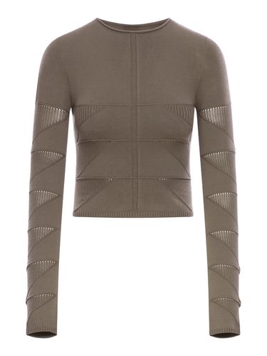 VISCOSE SWEATER WITH RIBBED WORKMANSHIP - Woman - Rick Owens - Modalova