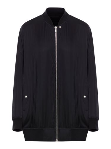 SATIN FABRIC BOMBER - Woman - Rick Owens - Modalova