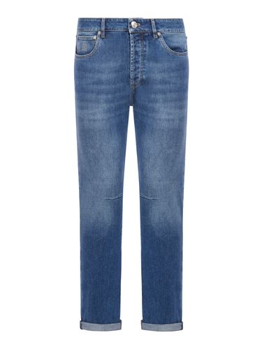 STRETCH COTTON JEANS - Man - Brunello Cucinelli - Modalova