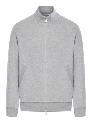 FULL-ZIP JERSEY SWEATSHIRT - Man - Brunello Cucinelli - Modalova