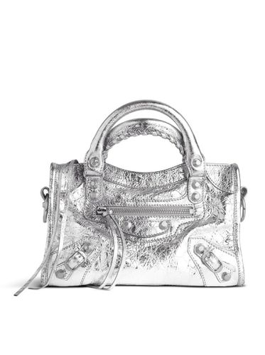 LE CITY MINI WOMEN`S SILVER BAG - Woman - Balenciaga - Modalova