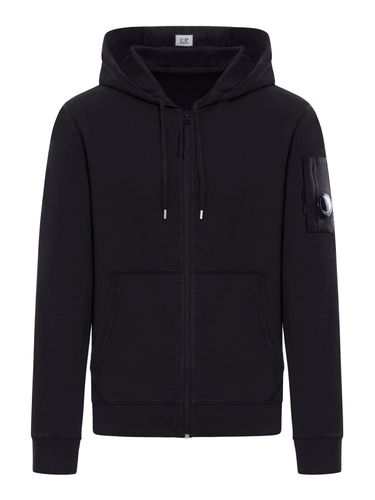 LIGHT FLEECE FULL ZIP HOODED SWEATSHIRT - Man - Cp Company - Modalova