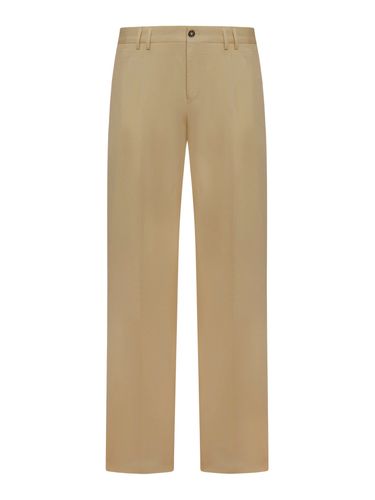 LINEN BLEND STRAIGHT LEG TROUSERS - Man - Pt Torino - Modalova