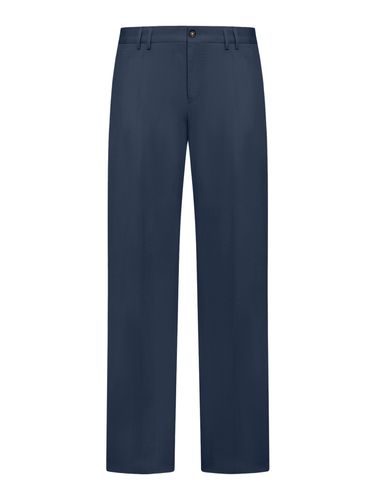 LINEN BLEND STRAIGHT LEG TROUSERS - Man - Pt Torino - Modalova