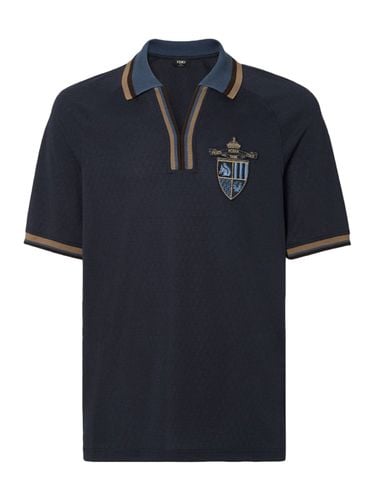 DARK FF JACQUARD POLO - Man - Fendi - Modalova