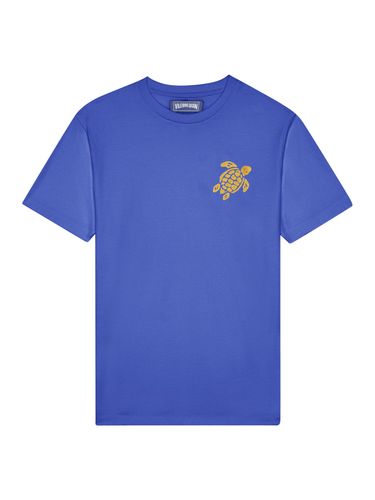 TURTLE ORGANIC COTTON EMBROIDERED T-SHIRT - Man - Vilebrequin - Modalova