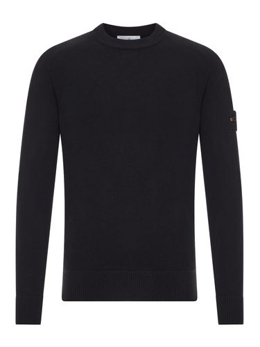 COMPASS LOGO CREW NECK WOOL SWEATER - Man - Stone Island - Modalova
